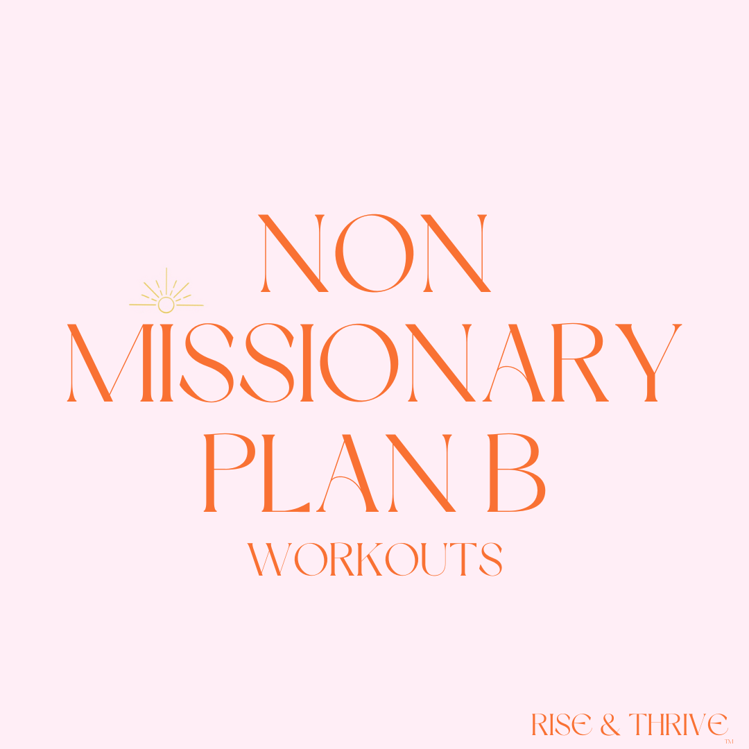 Non Missionary Plan B (Workouts)